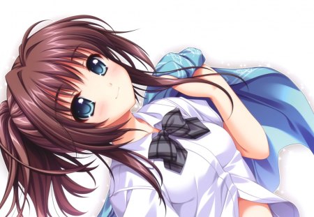 Anime - anime, cute, seifuku, short hair