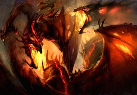 Clash of Titans - battle, dragons, cool, fire