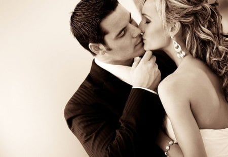 ~ Tender Kiss ~ - tender, kiss, couple, lovers