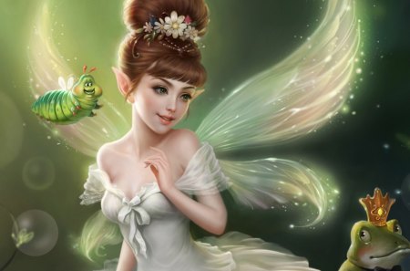 Little Fairy - fairy, fantasy, cg, little