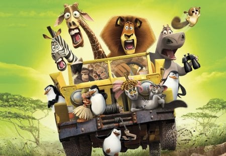 Madagascar - zebra, lion, movie, madagascar