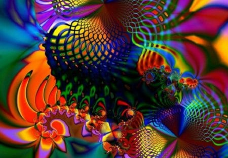 Symphony of Shapes and Colors - abstract, shapes, colors, many