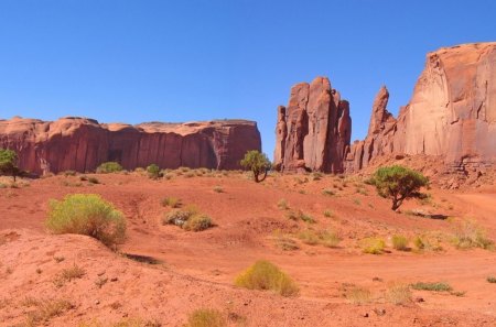 Lonely Canyon - hard, rock, landscape, smooth, weeds, daylight, nature, cliff, field, day, sky, canyon