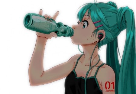 Miku - hatsune, anime, miku, vocaloid