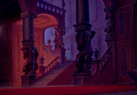 What's up there? - animation, west wing, beauty, disney, beast, castle