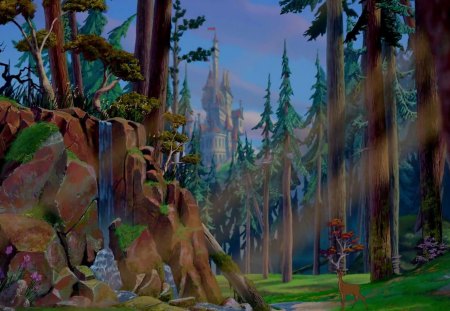 Prologue shot 2 - beauty, prologue, forest, beast, disney, animation