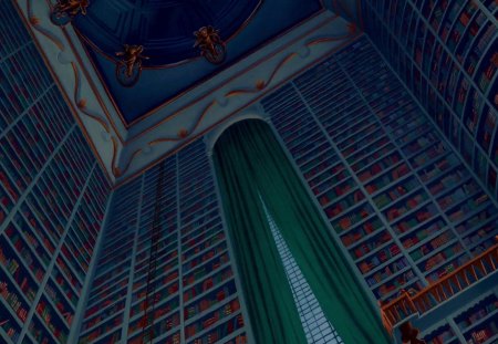 Nice shot of the library - animation, library, beauty, disney, beast