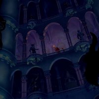 Beast leads Belle to her room