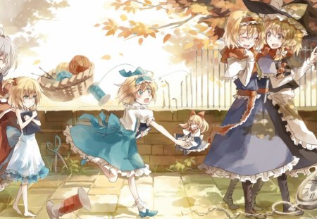 Touhou Autumn BG - anime, touhou, girl, beauty, new, wall