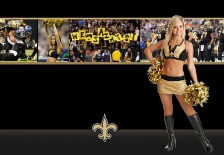 New Orleans Saints cheerleader