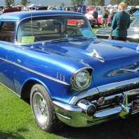 Blue Chevrolet 1957