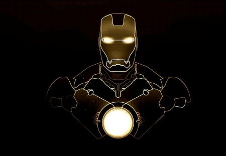 Movie_Iron Man - iron man, movie, yellow, movie-iron man