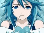 blue close rosariovampire shirayuki_mizore vector