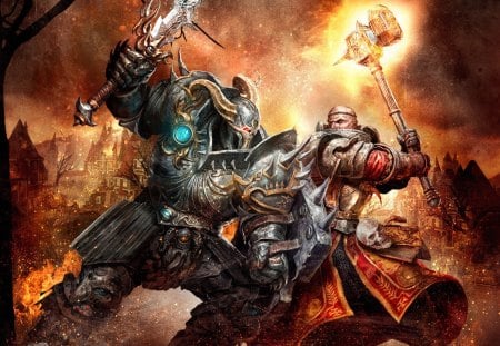 Warhammer age of recconing - warhammer, hd, battle, knight, mage, 1080p