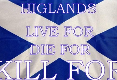 Live for - flag, live, scotland