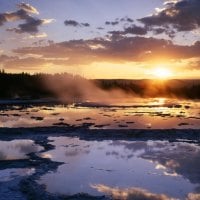 Sunset - Great Fountain Geyser