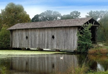 Sumter County Covered Bridge - old southern things, alabama bridges, covered bridges