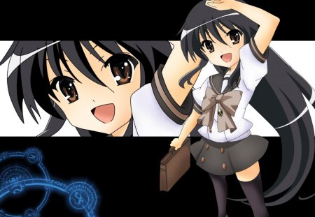 Shana - shakugan no shana, anime, smile, shana