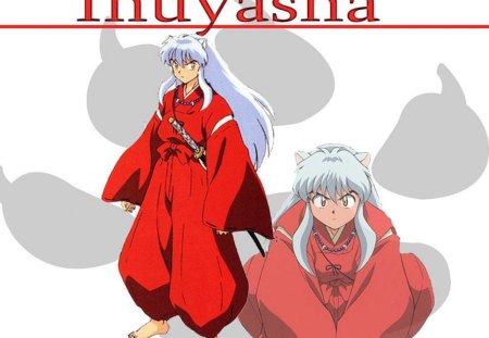 iyuasha (bad dog!) - white, grey, red