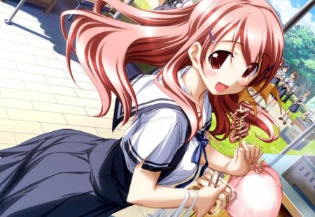 Matsuri - matsuri, festival, pink, anime, anime girl