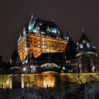 Chateau Frontenac is aglow