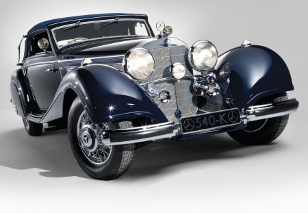 1937 Mercedes Benz 540k - 1937, 37, mercedes, antique, cabriolet, car, vintage, benz, 540k, convertible, classic, old