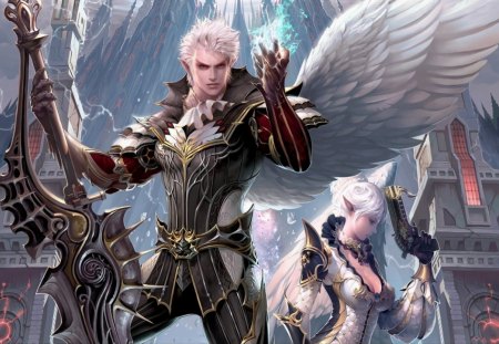 Lineage Heroes - heroes, lineage, swords, wings