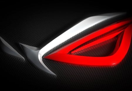 Asus_Rog - abstract, grey, white, red