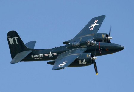 F7-F Grumman Tigercat. - us navy, twin engined fighter, grumman tigercat, f7-f