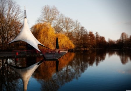 Park Reflections in Autumn