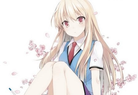 Shina - beauty, girl, wall, anime, series, sakurasou, new