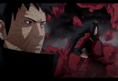 madara uchiha and obito uchiha - manga, anime, clan uchiha, naruto