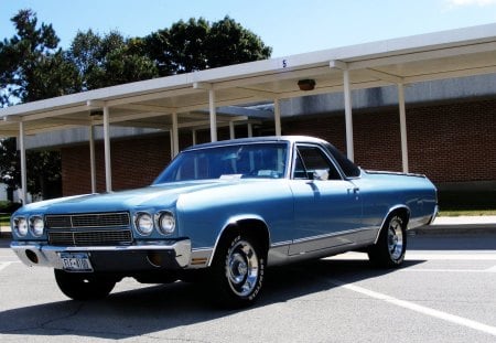 Classic Elcamino - classic car, elcamino, car show, queensbury, ny, blue