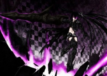 Black Rock Shooter - black rock shooter, anime, brs, hand weapon