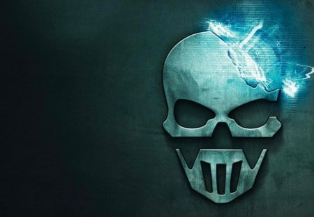 Skull - skull, ghost reccon future soldier, metal, game