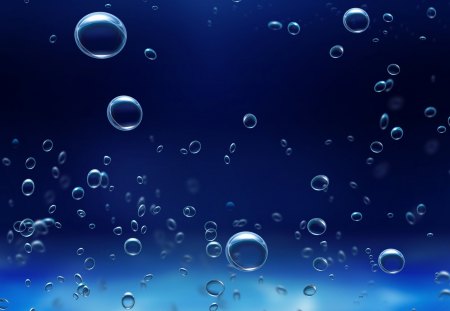 Blue Bubbles - nice, water, colorful, black, widescreen, white, balls, amazing, cool, multicolor, 3d and cg, circles, abstract, blue, beautiful, colors, awesome, gray, textures, bubles