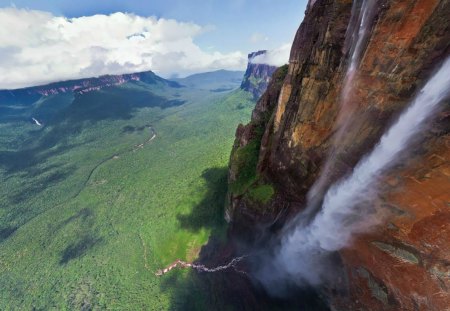 ~Angel Falls~ - up, waterfall, high, beautiful