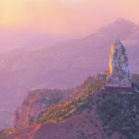 morning on mount hayden in the grand canyon