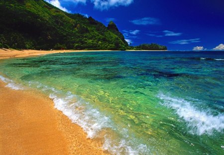 Turquoise Waters - water, peaceful, beach, tunnels