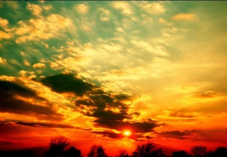 Sunset - cloud, sky, nature, sunset