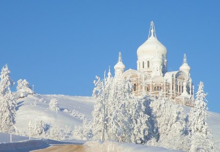 * Orthodox churches and monasteries in winter * - zabytki, architektura, historyczne, zima