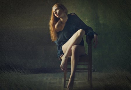 * - red hair, legs, model, miss, woman