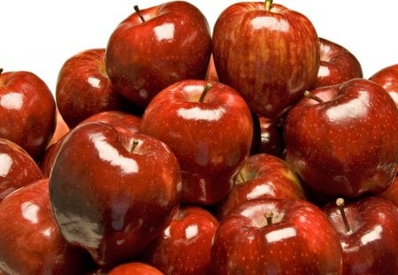 *** Shiny red apples *** - czerwone, owoce, jablka, jedzenie