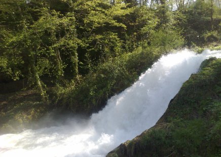 Marmore Falls - nature, italy, waterfall, river