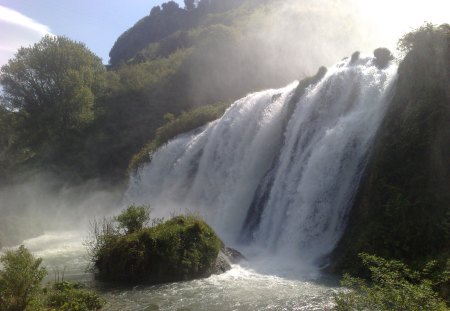 Marmore Falls - nature, italy, waterfall, river