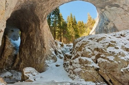 Rodopy mountain - trees, beautiful, photography, snow, photo, mountain, nature, bulgaria, rocks