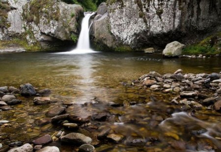 Waterfall - nice, mountain, photography, water, waterfall, bulgaria, nature, river, stones, photo