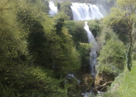 Marmore Falls - river, nature, italy, waterfall