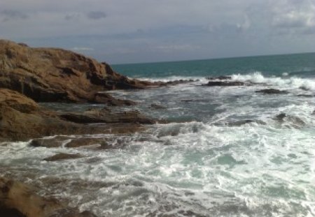 Calafuria - nature, italy, sea, waves, cliffs