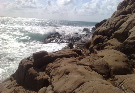 Calafuria - nature, cliffs, waves, sea, italy